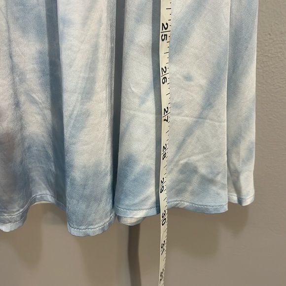 Chaser Silky Skirt Banded waist Pull-on Midi Tie-Dye Mauve Blue Purple Women's S - Picture 8 of 12